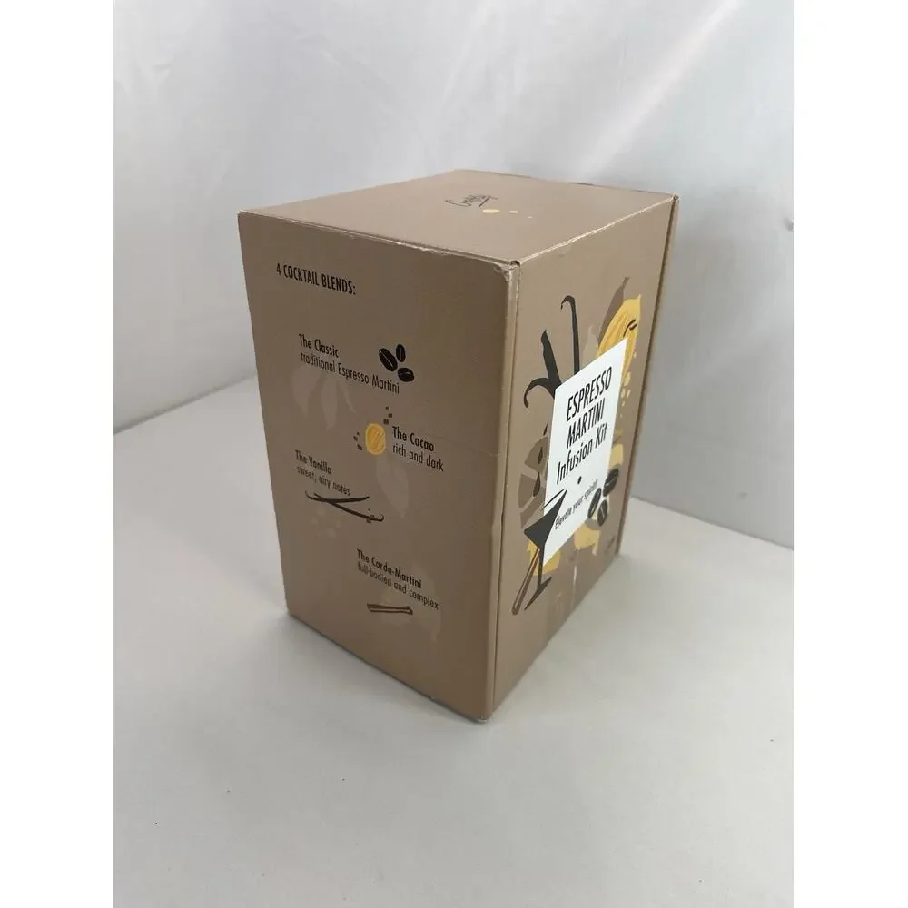 Craftly Espresso Martini Kit — DIY Cocktail Gift Set New